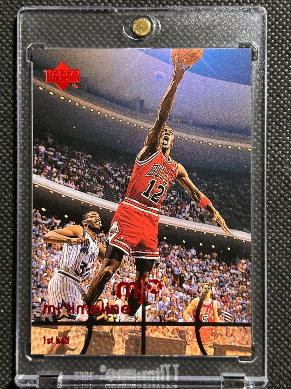 1998 Upper Deck MJx Michael Jordan MJ Timeline #5 Wearing Jersey #12